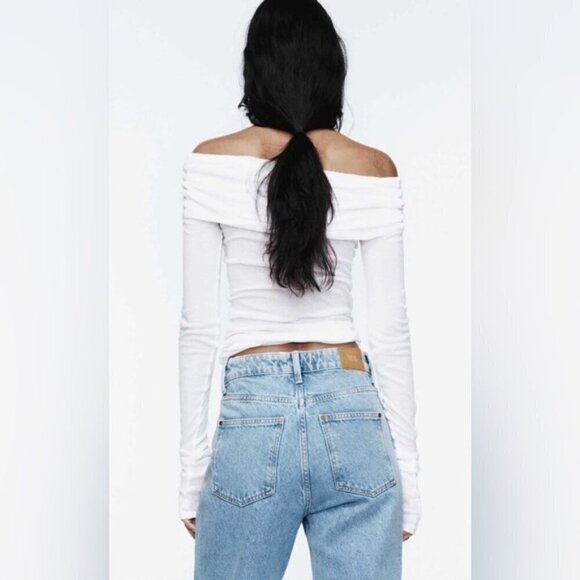 NWOT - Zara, Women's High Rise Straight Leg Jeans - Light Blue. Size: 2 (US). - Picture 8 of 14